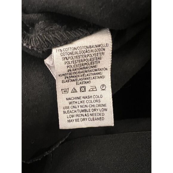 We The Free People Flare‎ Jean Size 26 Black Denim Bell Bottom Stretch Pull On - Picture 6 of 10